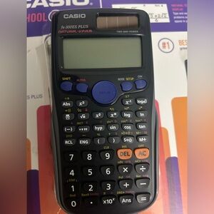 Casio Silver and Black Handheld Calculator